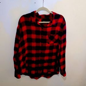 Rails “Cherry Violet” Flannel XL button down top